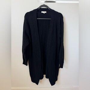 H&M Black Longline Cardigan Size S